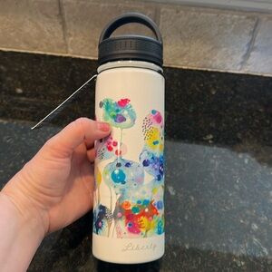 Liberty Water Bottle Free to be you watercolor new